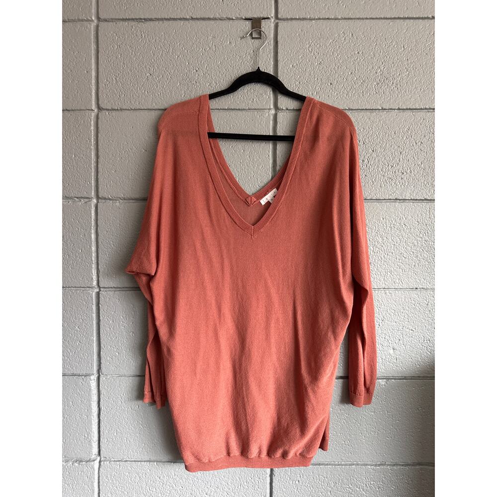 Leith Dolman Sleeve Relaxed Double V-Neck Sweater size XL